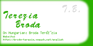 terezia broda business card